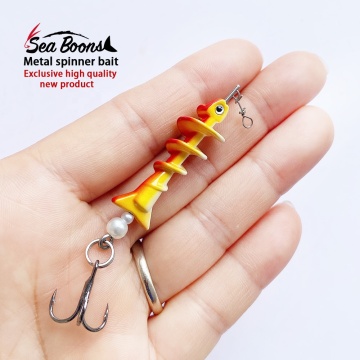 5G 75mm Metal Jig Jigging Baits Artificial Spinner Fishing Bait