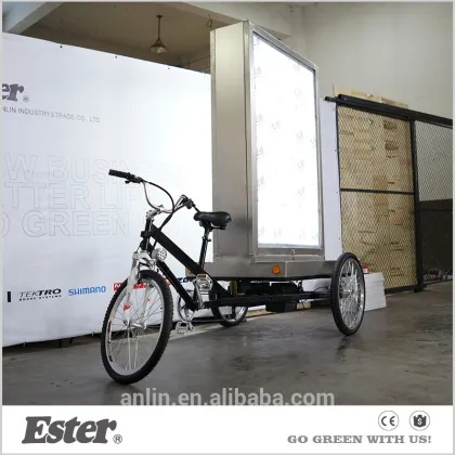 LED lights ESTER bicycle billboard advertising