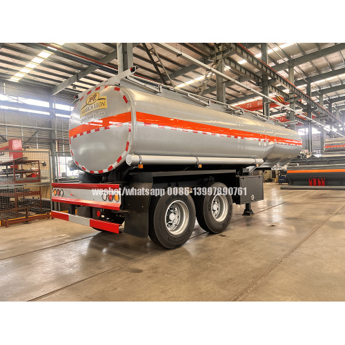 20,000liters two axles Cheap Carbon Steel Fuel Distribution Tank Semi Trailer