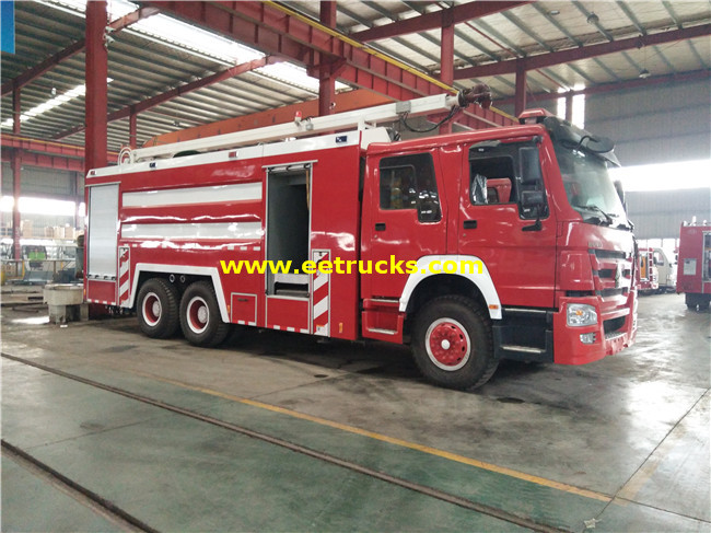 16m3 10 Wheel SINOTRUK Fire Trucks