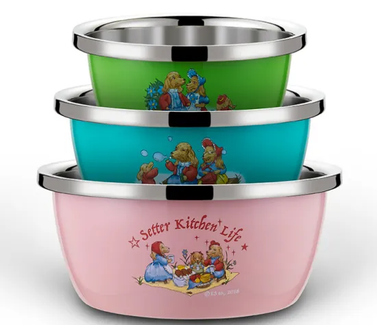 Stainless Steel Colours Three Piece Set Basin