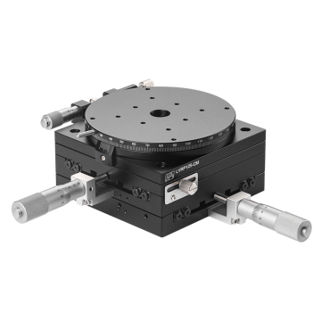 High-Precision Aluminum Alloy Manual XYR-Axis Stage 125mm