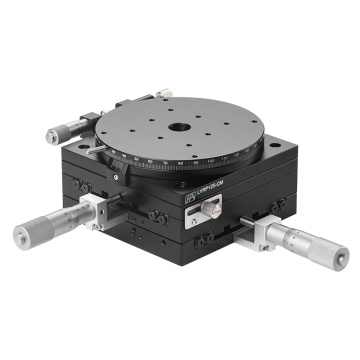 Etapă manuală pentru axa XYR din aliaj de aluminiu de înaltă precizie 125 mm