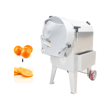 Macchina da taglio arancione elettrica: macchina da taglio della fetta di patate e affettatore di frutta