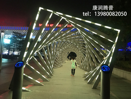 Dynamic Interactive Time Tunnel Light