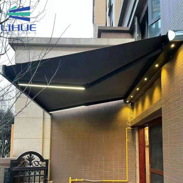 Automatic Retractable Side Awning for Outdoor Sunshade