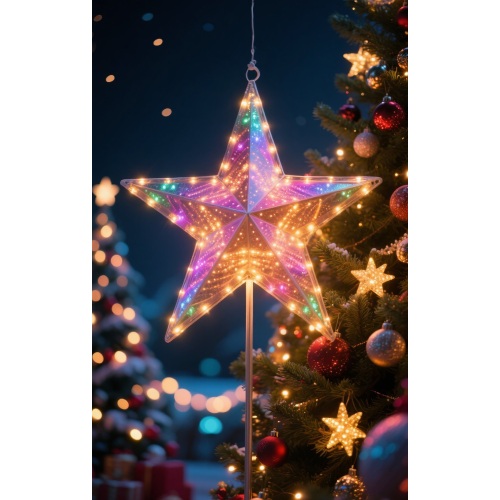 christmas star lamp led lights outdoor