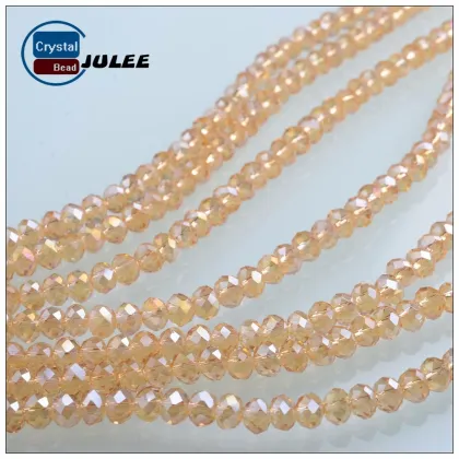 Pujiang supplier crystal beads A Grade Glass Beads Wholesale Rondelle Czech Beads