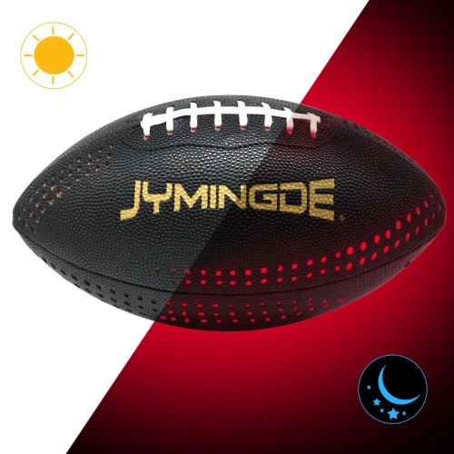 Leather light up football glow in the da