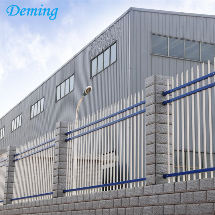 Powder Coated Security Zinc Steel Fence