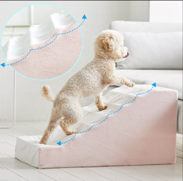 Multifunctional High-Density Foam Waterproof PU Cover Dog Stairs for Small Dogs