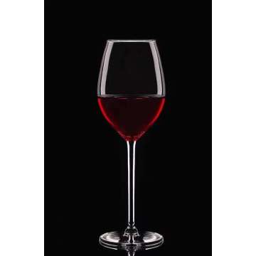 Luxo europeu elegante e elegante copo de vinho de longa haste