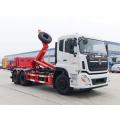Dongfeng 6x4 compressing hook arm garbage truck