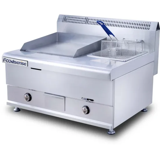 Multi-Function Stainless Steel Table-Top Electric Griddle with Electric Fryer