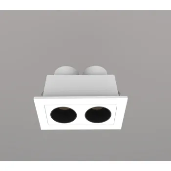 Rectangular Recessed LED Grille - Adjustable Angle Linear Lamp for Indoor Mall Lighting