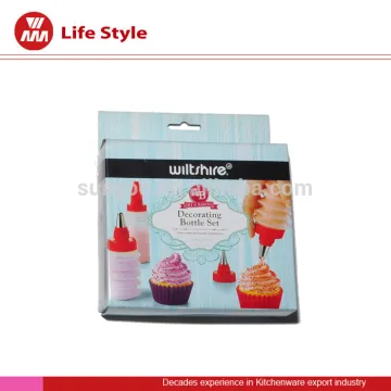decorating bottle set with bottle/creamer for bake cake/cookies