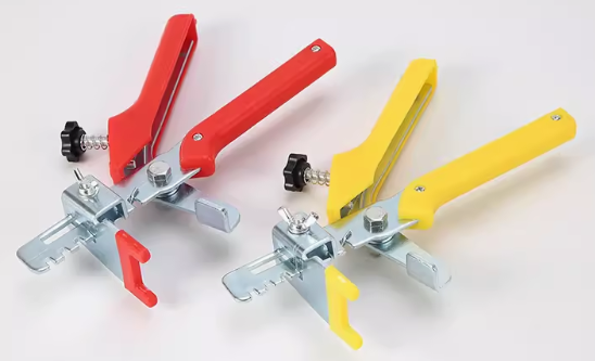 Tile leveler pushing pliers red