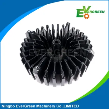 Aluminum casting black powder coating