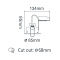 Ceiling Light Fittings Gu10 led downlight with junction box Factory