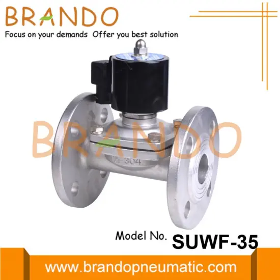 SUWF-35 1 1/4'' Flanged Stainless Steel Solenoid Valve