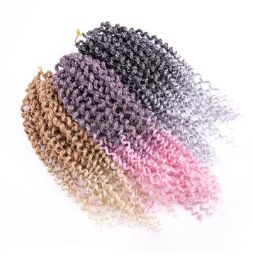 AliLeader Wholesale High Quality 14 inch Curly Twist Synthetic Braiding Hair Pre Twisted Spring Passion Twist Crochet Hair