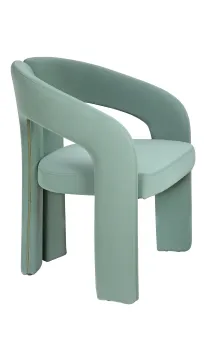 Italian minimalist light green lounge Dubet chairs