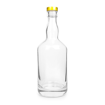 Botella de vodka de vidrio de 500 ml con tapa de corcho