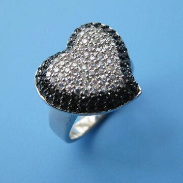 Silver Micro Pave Cz Ring, PayPal Accepted, OEM Orders are Welcome