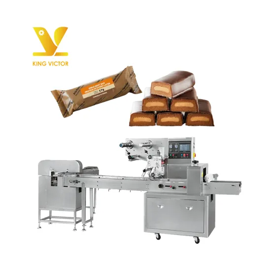 Automatic Flow Packaging Machine for Chocolate and Protein Bars