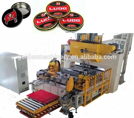 Automatic 2 Piece Shoe Polish Tin Can Line
