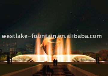 Sculpture in Musical Water Fountain Design