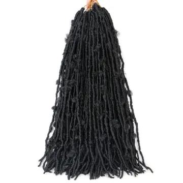 2021 Fashionable 24inches wigs fiber crochet hair female butterfly curly braid African dirty braid Butterfly locs hair extension