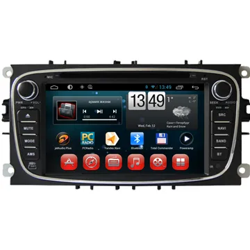 In Central DVD GPS Bluetooth Car Radio For Ford Focus / Mondeo / S-max