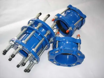 Flange adaptor for ductile iron pipe