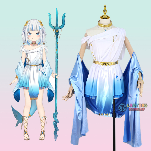 Hololive Vtuber Gawr Gura Hololive-en Cosplay Trang phục Guraparty