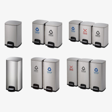 Customized Foot Pedal Metal Trash Receptacles