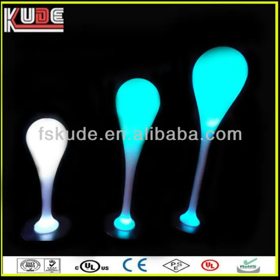 Waterdrop Design Illuminated party decoration plastic led floor lamp