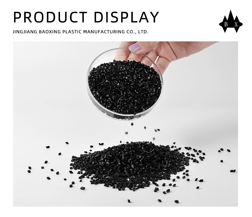 Black PVC Plastic Raw Material Pellets x