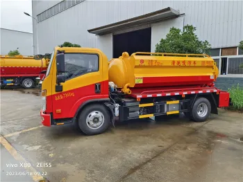 5000L Sewage Cleaning Suction Tank Truck