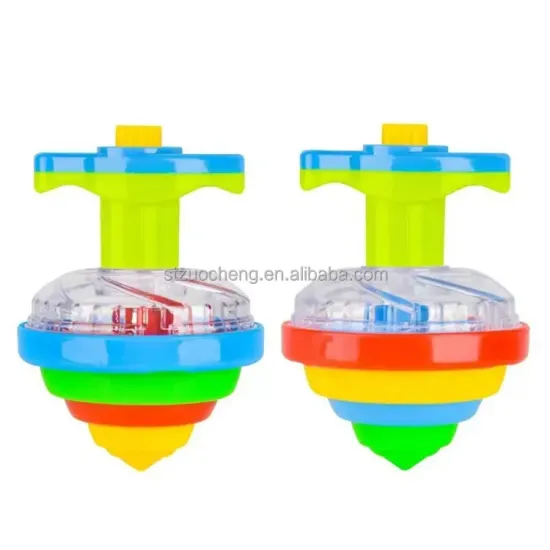 Top Selling Novelty Toys: Light Up Gyro, Plastic Battle UFO, and Spinning Tops