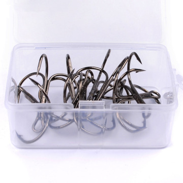 Newmajor HKBX013 Ganchos de alto carbono em aço carbono - Tackle de pesca em preto/marrom/branco