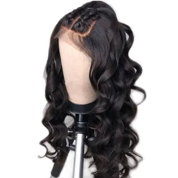 Raw Brazilian Cuticle Aligned Virgin Human Hair Pre Plucked Full HD Swiss 4x4 5x5 Lace Closure Body Wave Wig Lace Frontal Wig