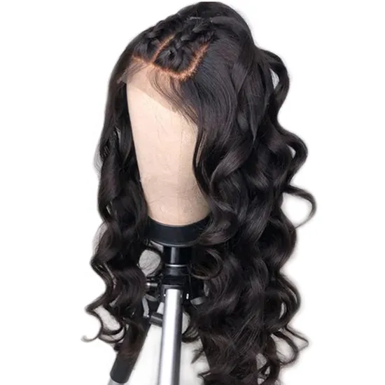 Raw Brazilian Cuticle Aligned Virgin Human Hair Pre Plucked Full HD Swiss 4x4 5x5 Lace Closure Body Wave Wig Lace Frontal Wig
