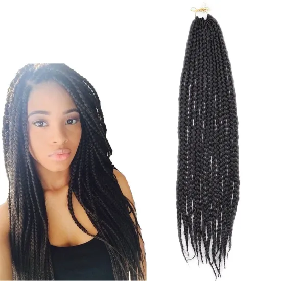 Cheap wholesale synthetic dreadlack faux locs crochet hair extension men crochet box braids