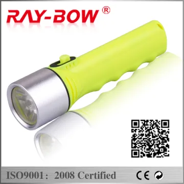 Plastic diving flashlight led