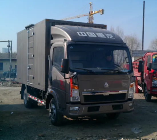 Howo 4X2 euro3 Van Box Truck Cargo Truck Van export to South Africa