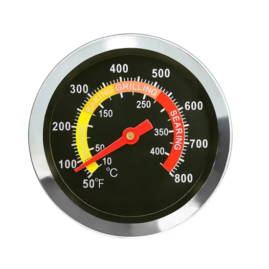 Easy Installation Charcoal Grill Heat Indicator Oven Thermometer for Meat Cooking