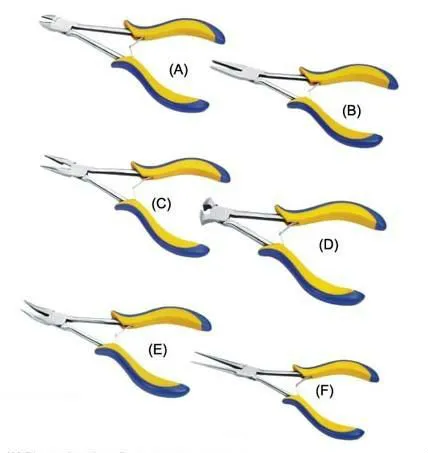 Mini Pliers Sets/ Bent Nose/ Round Nose/ Flat Nose/ Side Cutter/ Long Nose plier 1070
