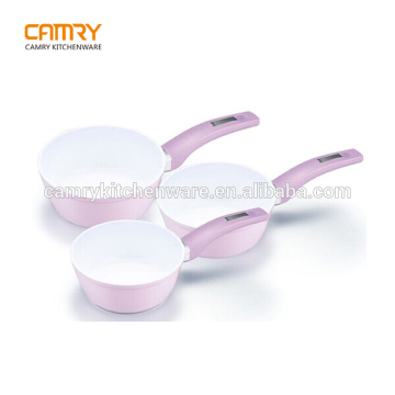 Forged aluminum ceramic cooking pot set