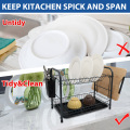 Dish Drying Rack Kitchen Storage Plate Bowl Drainer